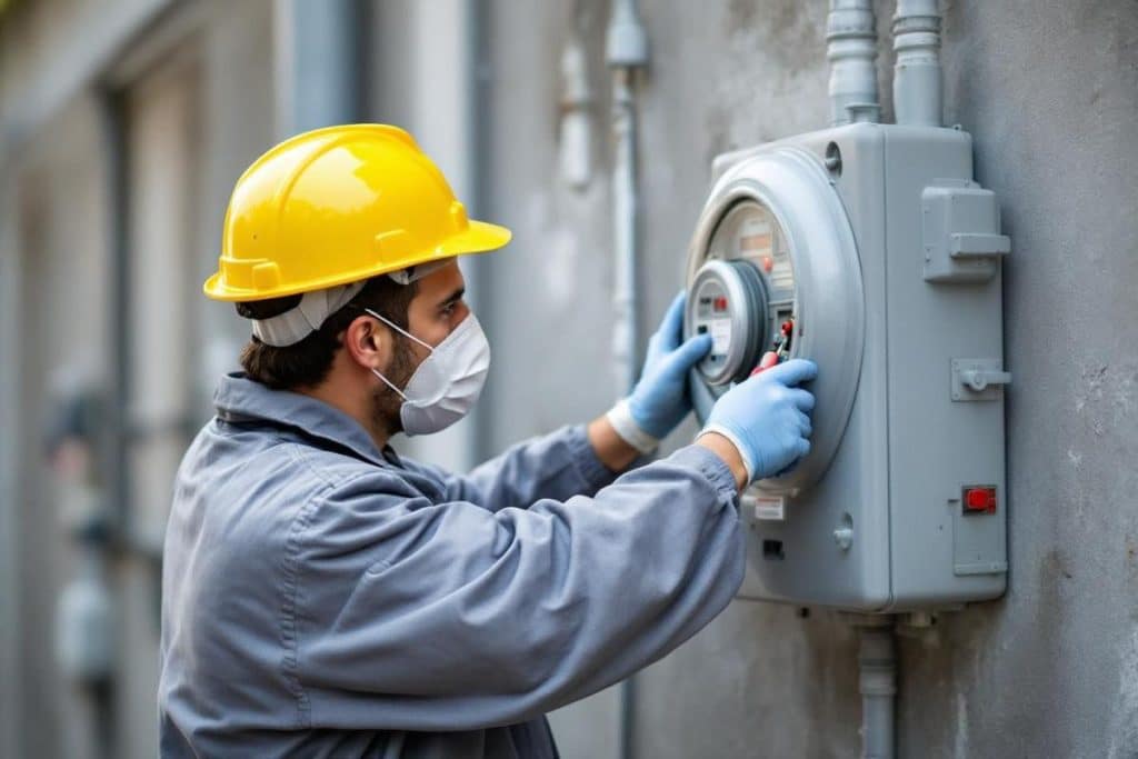 Piquage électrique avant compteur